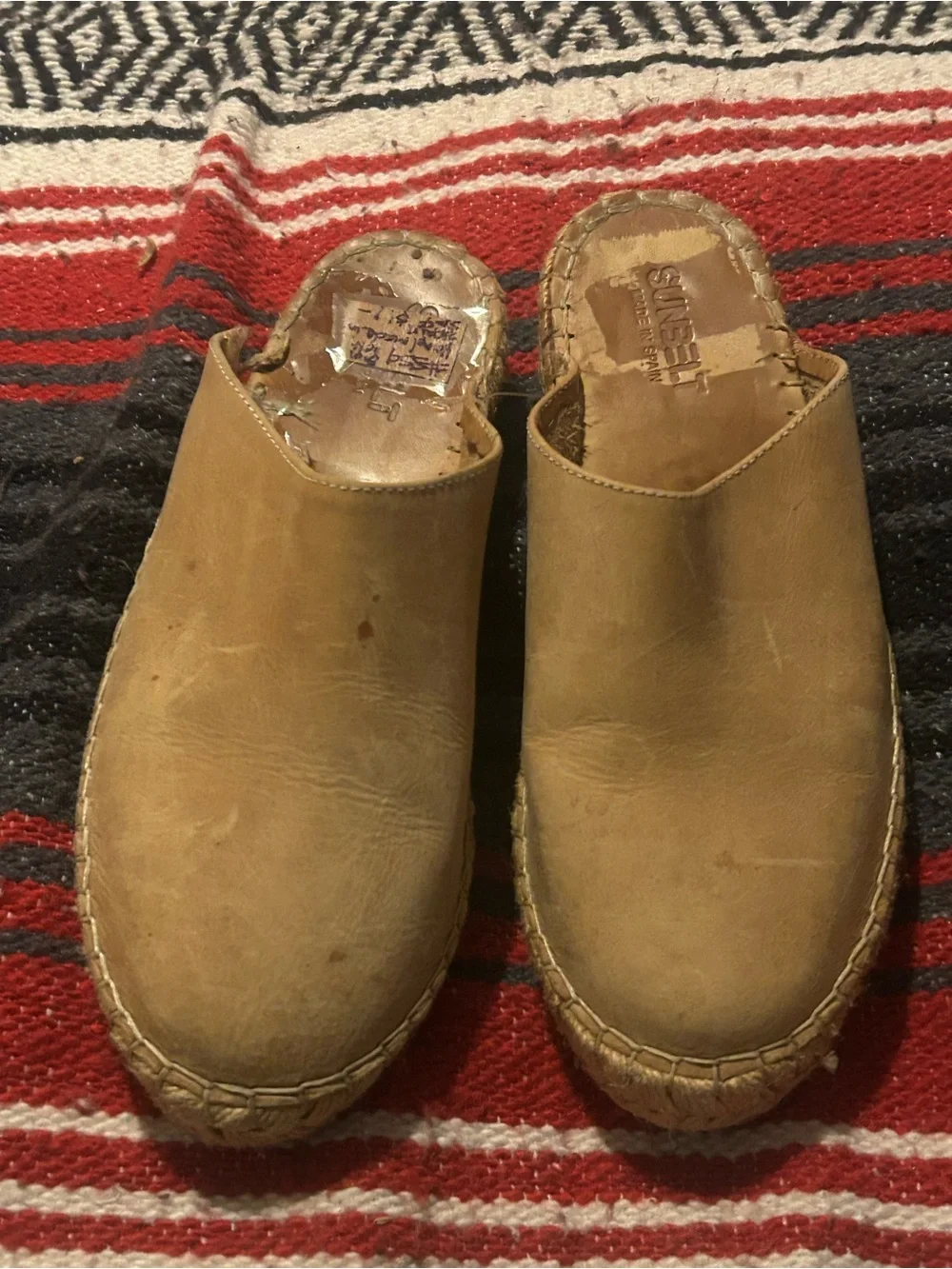 Sunbelt Tan Espadrille Slip-On Mules